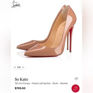 Christian Louboutin So Kate 120 mm Pumps - Patent calf leather - Blush